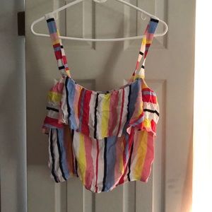 Bar III cropped sleeveless top